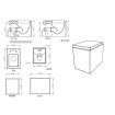 Підлоговий унітаз GSG BOX 53 см matt Black (BXWC01003)