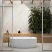 Окремостояча овальна ванна з мармуру Dremex Space 169,8x75x57,4 см, Gelcoat, білий матовий + сифон Окремостояча овальна ванна з мармуру Dremex Space 169,8x75x57,4 см, Gelcoat, білий матовий + сифон