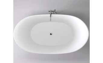 Окремостояча акрилова ванна Dusel DA 104 SIENA 180x80 см, з сифоном click/clack (DU104)