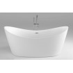 Окремостояча акрилова ванна Dusel DA 104 SIENA 180x80 см, з сифоном click/clack (DU104)