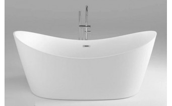 Окремостояча акрилова ванна Dusel DA 104 SIENA 180x80 см, з сифоном click/clack (DU104)
