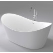 Окремостояча акрилова ванна Dusel DA 104 SIENA 180x80 см, з сифоном click/clack (DU104)