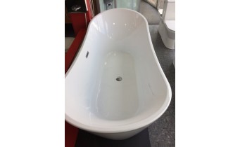 Окремостояча акрилова ванна Dusel DA 104 SIENA 180x80 см, з сифоном click/clack (DU104)