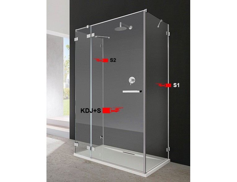 Двері для душової кабіни Radaway Euphoria KDJ+S 110 ліві (383023-01L)