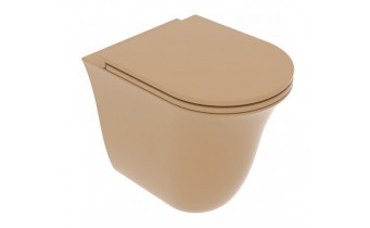 Унітаз підлоговий GSG Flut 52,5 см Smart Clean matt Chestnut (FLWC01017)