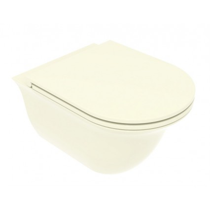 Підвісний унітаз GSG Flut 52,5 см Smart Clean glossy Pergamon (FLWCSO013)