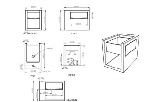 Підлогове біде GSG GLASS 53 см white matt (GLBI010010)