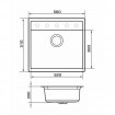 Кухонна мийка Granado Lerida 560x510 мм, grafito (0409) Кухонна мийка Granado Lerida 560x510 мм, grafito (0409)