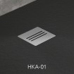 Душовий піддон, камяний Radaway Kyntos F 110x90 см, чорний (HKF11090-54)