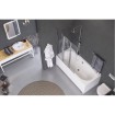 Шторка для ванни EXCELLENT AXEL 1200x1400, трьохсекційна ліва (KAAX.1309.1200.LE) Шторка для ванни EXCELLENT AXEL 1200x1400, трьохсекційна ліва (KAAX.1309.1200.LE)