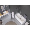 Шторка для ванни EXCELLENT AXEL 1200x1400, трьохсекційна ліва (KAAX.1309.1200.LE) Шторка для ванни EXCELLENT AXEL 1200x1400, трьохсекційна ліва (KAAX.1309.1200.LE)