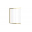 Душова шторка для ванни розсувна Excellent Liner Golg Glossy 110x140, двосекційна, золотий глянець (KAEX.2940.1100.LP)