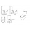 Унітаз моноблок GSG LIKE 69 см Smart Clean matt Cloud (LKMBL019)