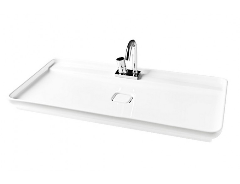 Умивальник на стільницю ArtCeram Oneshot naked system, white (NAL0010100)