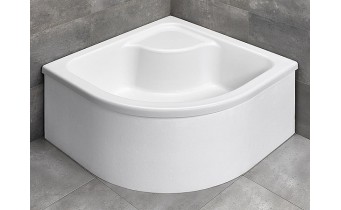 Душовий піддон напівкруглий глибокий Radaway Naxos A 80x80x41 см, з місцем для сидіння, білий (SBA8841-1) Душовий піддон напівкруглий глибокий Radaway Naxos A 80x80x41 см, з місцем для сидіння, білий (SBA8841-1)