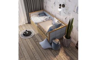 Дитяче ліжко WoodSoft Nevis з ящиками 80x200, вільха (NevisJ80200VIL) Дитяче ліжко WoodSoft Nevis з ящиками 80x200, вільха (NevisJ80200VIL)