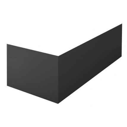 Панель для ванни Besco Intrica 150 Black / Чорна, фронтальна + бічна + кріплення до обох панелей, екран для ванни (OAI-150-PKC)