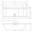 Ванна акрилова Riho Rethink Cubic Wall Plug & Play BACK2WALL 180x80 см, пряма з сифоном click / clack (B160023005) Ванна акрилова Riho Rethink Cubic Wall Plug & Play BACK2WALL 180x80 см, пряма з сифоном click / clack (B160023005)