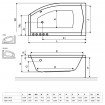 Ванна Radaway Sitera 150x85 L + ніжки (WA1-32-150×085L) Ванна Radaway Sitera 150x85 L + ніжки (WA1-32-150×085L)