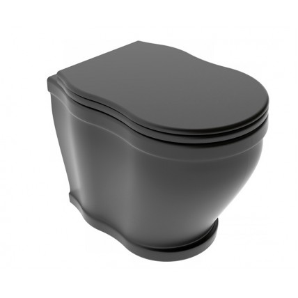 Підвісний унітаз GSG TIME 54 см matt Black (TIWC01003)