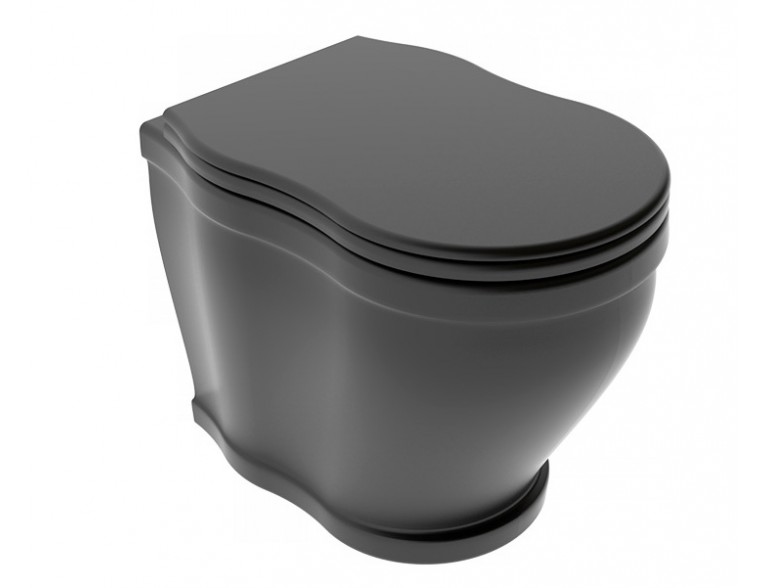 Підвісний унітаз GSG TIME 54 см matt Black (TIWC01003)