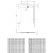 Душовий піддон, камяний Radaway Teos F 140x80 см, антрацит (HTF14080-64) Душовий піддон, камяний Radaway Teos F 140x80 см, антрацит (HTF14080-64)