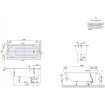 Ванна кварилова Villeroy&Boch Oberon 160x75 см + ніжки (UBQ160OBE2V-01) Ванна кварилова Villeroy&Boch Oberon 160x75 см + ніжки (UBQ160OBE2V-01)