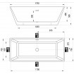 Ванна Ravak Freedom R 175x75 (XC00100021) Ванна Ravak Freedom R 175x75 (XC00100021)