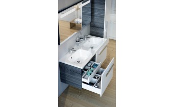Подвійний умивальник Ravak Chrome 1200 без переливу (XJG01212000)