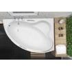 Ванна акрилова Besco Ada 140x90 R, Правостороння з ручками, асиметрична