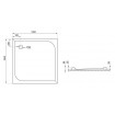Душовий піддон Polimat Ares 100x100 (00597)