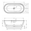 Ванна акрилова Riho Inspire 160x75 см (BD10005) Ванна акрилова Riho Inspire 160x75 см (BD10005)