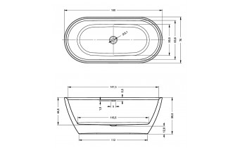 Ванна акрилова Riho Inspire 160x75 см (BD10005)