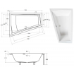 Ванна акрилова для двох осіб Besco Intima Duo 180x125 L, Лівостороння, асиметрична з білою панеллю + посилені ніжки + сифон (система зливу) (WAID-180-NL-WH-SF) Ванна акрилова для двох осіб Besco Intima Duo 180x125 L, Лівостороння, асиметрична з білою панеллю + посилені ніжки + сифон (система зливу) (WAID-180-NL-WH-SF)