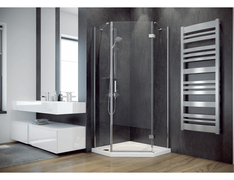 Душова кабіна Besco Viva 90x90x195 R, прозоре скло (V5P-90-195-C)