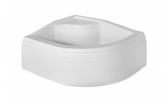 Душовий піддон глибокий акриловий, асиметричний Besco Maxi 100x80 см, L (BAM-100-NL)