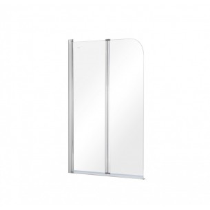 Душова шторка на ванну Besco Prime II 900x1400 мм, на 2 секції, прозоре скло (PNP-2S)