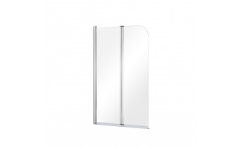 Душова шторка на ванну Besco Prime II 900x1400 мм, на 2 секції, прозоре скло (PNP-2S)
