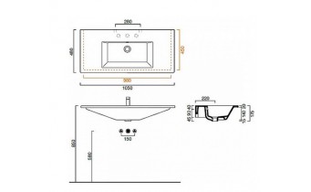 Підвісний умивальник Catalano Star 105 (1105ST00)