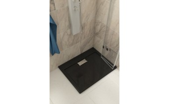 Душовий піддон Polimat Comfort 90x90 чорний (00830)