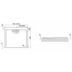 Душовий піддон Polimat Comfort 90x90 чорний (00830)
