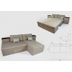Диван ліжко, кутовий диван, прямий диван 3 в 1 Elegant / Елегант, 266x107 см, кавовий, колір та тканину можна обрати (FAB98765) Диван ліжко, кутовий диван, прямий диван 3 в 1 Elegant / Елегант, 266x107 см, кавовий, колір та тканину можна обрати (FAB98765)