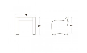 Крісло м'яке Париж / Paris для дому, офісу, колір та тканину можна обрати