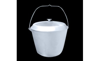 Казан алюмінієвий Winco з кришкою, 12 л (DD-24)