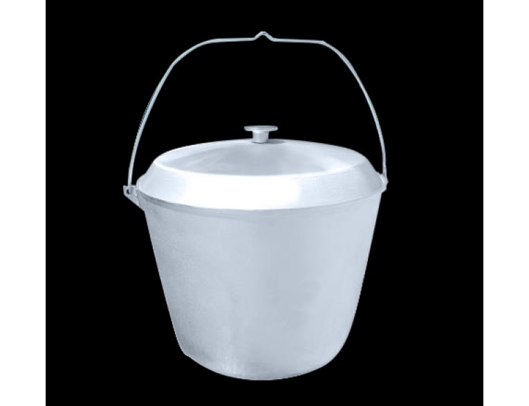 Казан алюмінієвий Winco з кришкою, 12 л (DD-24)