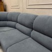 Кутовий розкладний диван ВІКОМеблі Наполі / Napoli, кут 7, графітовий (Viko-Napoli1)