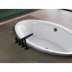 Окремостояча акрилова ванна Radaway Mesara 190x100 з ніжками + сифон для ванни Radaway R135L (WA1-38-190x096U)