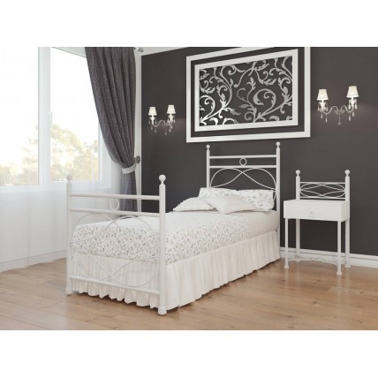 Односпальне ліжко Метал-дизайн Bella-Letto Віченца 90x200 (M-BL-O-V2) Односпальне ліжко Метал-дизайн Bella-Letto Віченца 90x200 (M-BL-O-V2)