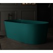 Вільностояча овальна ванна із штучного каменю Nic Design Bay 160x80x57 см, зелений Amazzonia глянець (014719077)