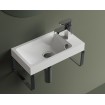 Підвісна тумба з умивальником для ванни Norway Mini 40x22 см, біла